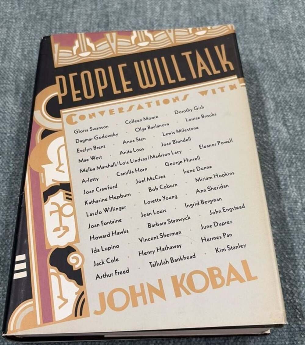 People Will Talk: Conversations With John Kobal (1986 First Edition Hardcover)